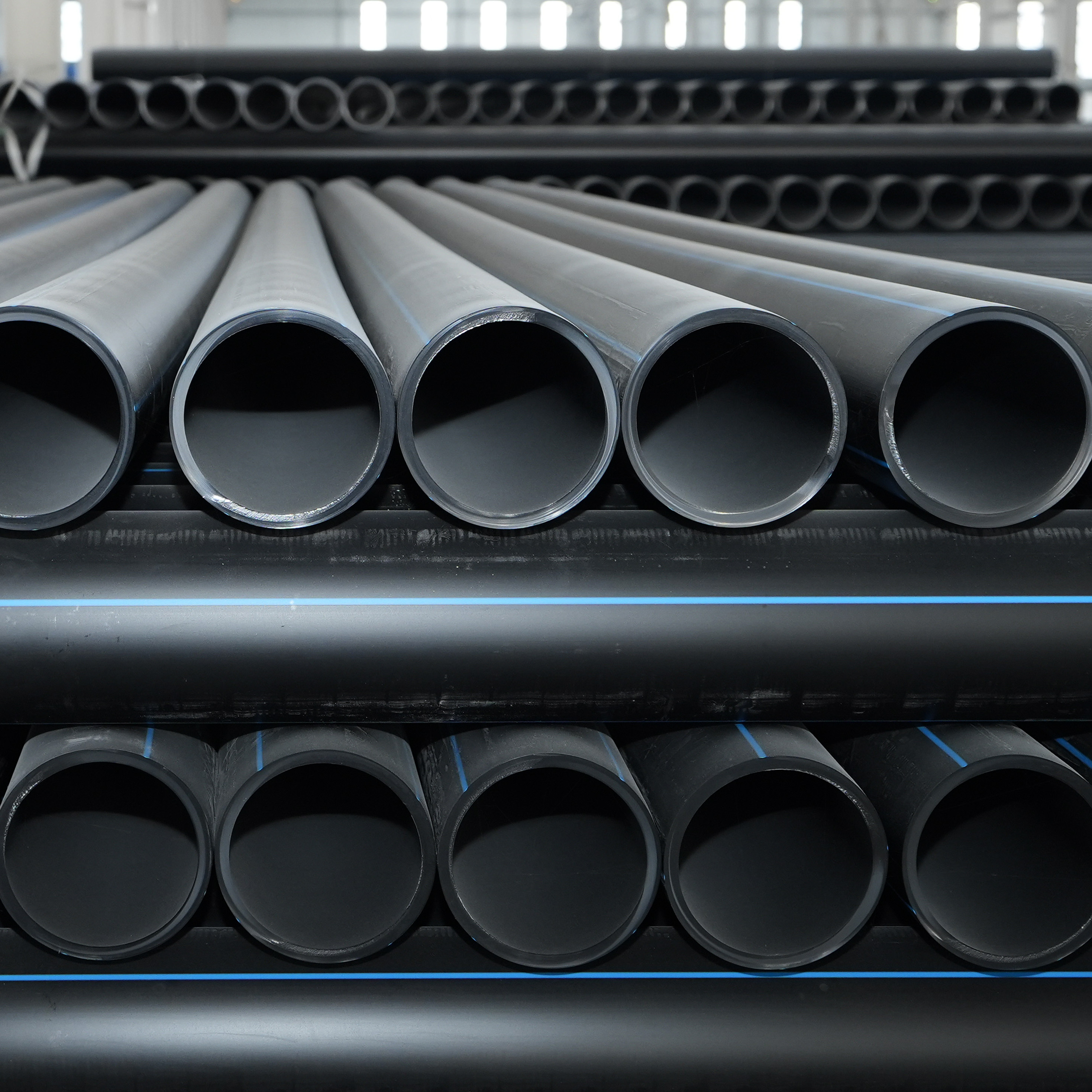 Steel Strip Reinforced PE Spiral Corrugated Drain Pipe Steel Strip Reinforced PE Spiral Corrugated Drain Pipe for heavy load municipal projects