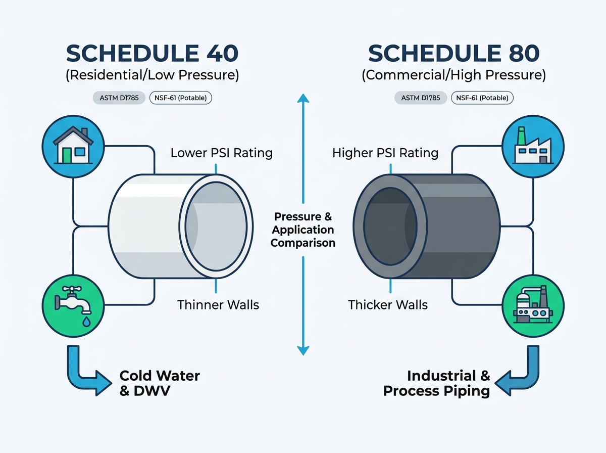 A detailed look at PVC pipe installations and sizing configurations